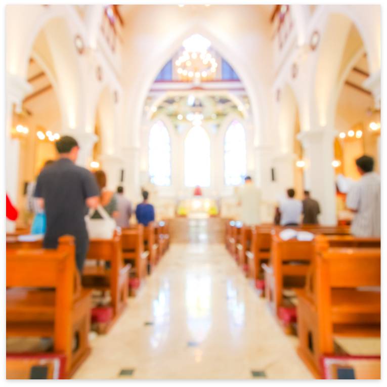 Portable Sentry Mobile Units disinfect a church